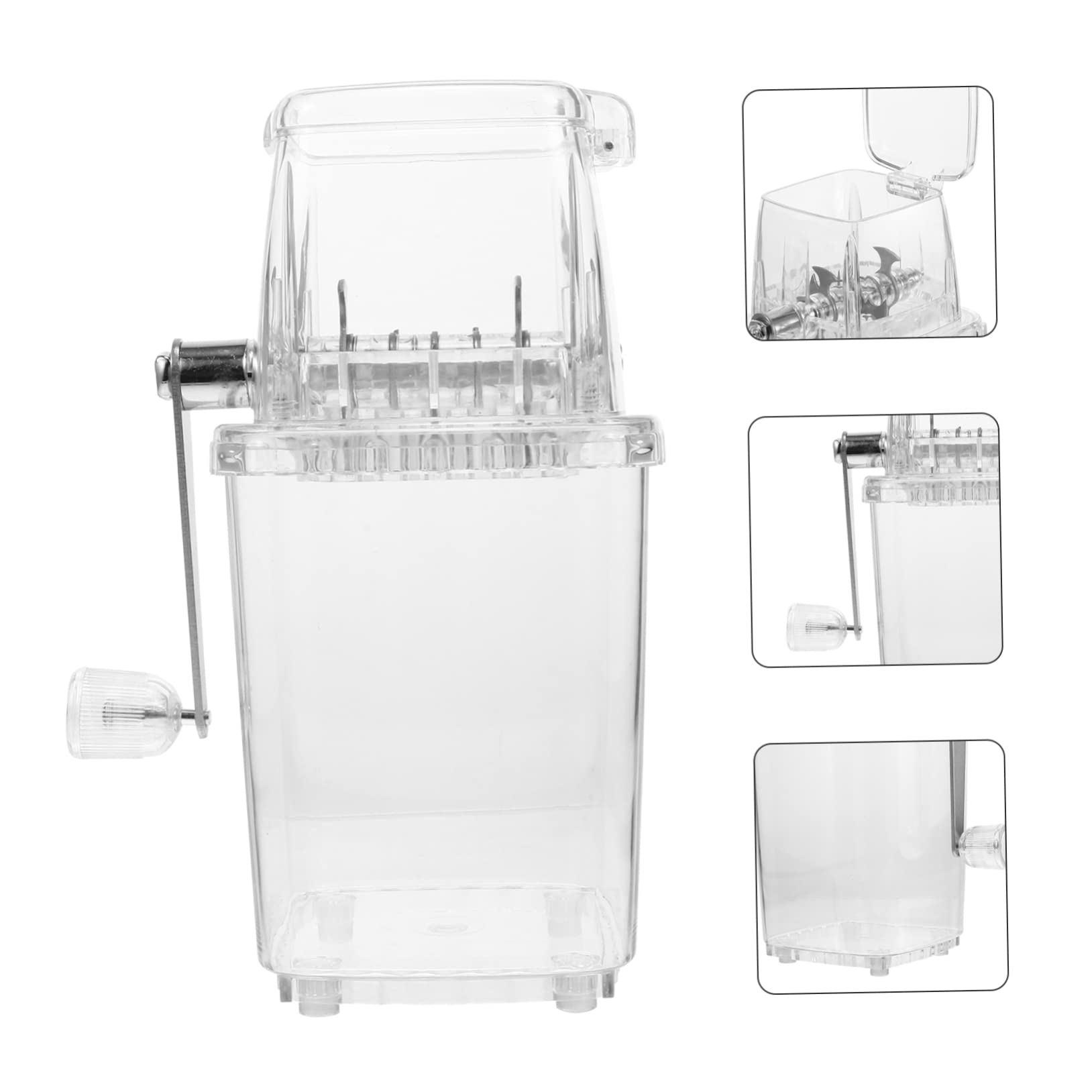 COLLBATH Trituradora De Hielo Manual Multifuncional para Bebidas Frías Picador De Hielo para Casa Oficina y Eventos Al Aire para Granizados y Cócteles Sin Electricidad