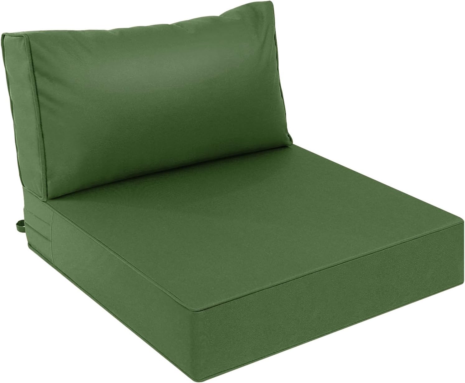 AAAAAcessories Outdoor Deep Seat Cushions, Waterproof, Fade-Resistant Patio Furniture Replacement Cushions, 23.5" x 25.5" x 5" + 23.5" x 13.5", Dark Moss Green Dark Moss Green 23.5x25.5-13.5'' Low Back-1 Count