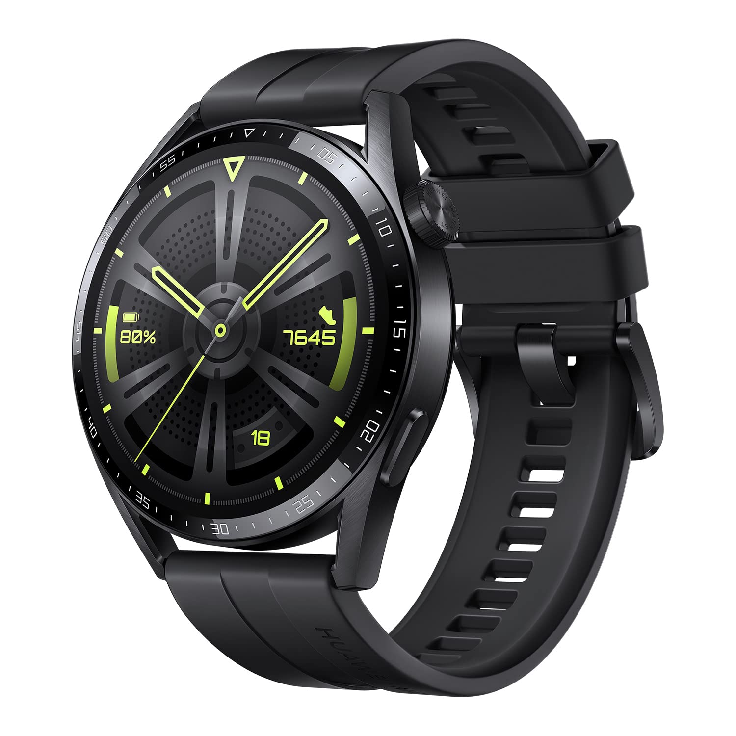 Huaweiウォッチ GT3 46mm ブラック 純正バンド付 - 時計