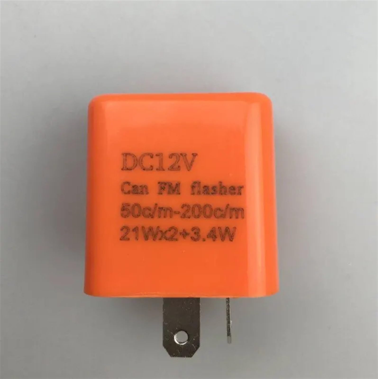Relé intermitente electrónico LED de 2 pines 12V regulable para luces intermitentes moto 8