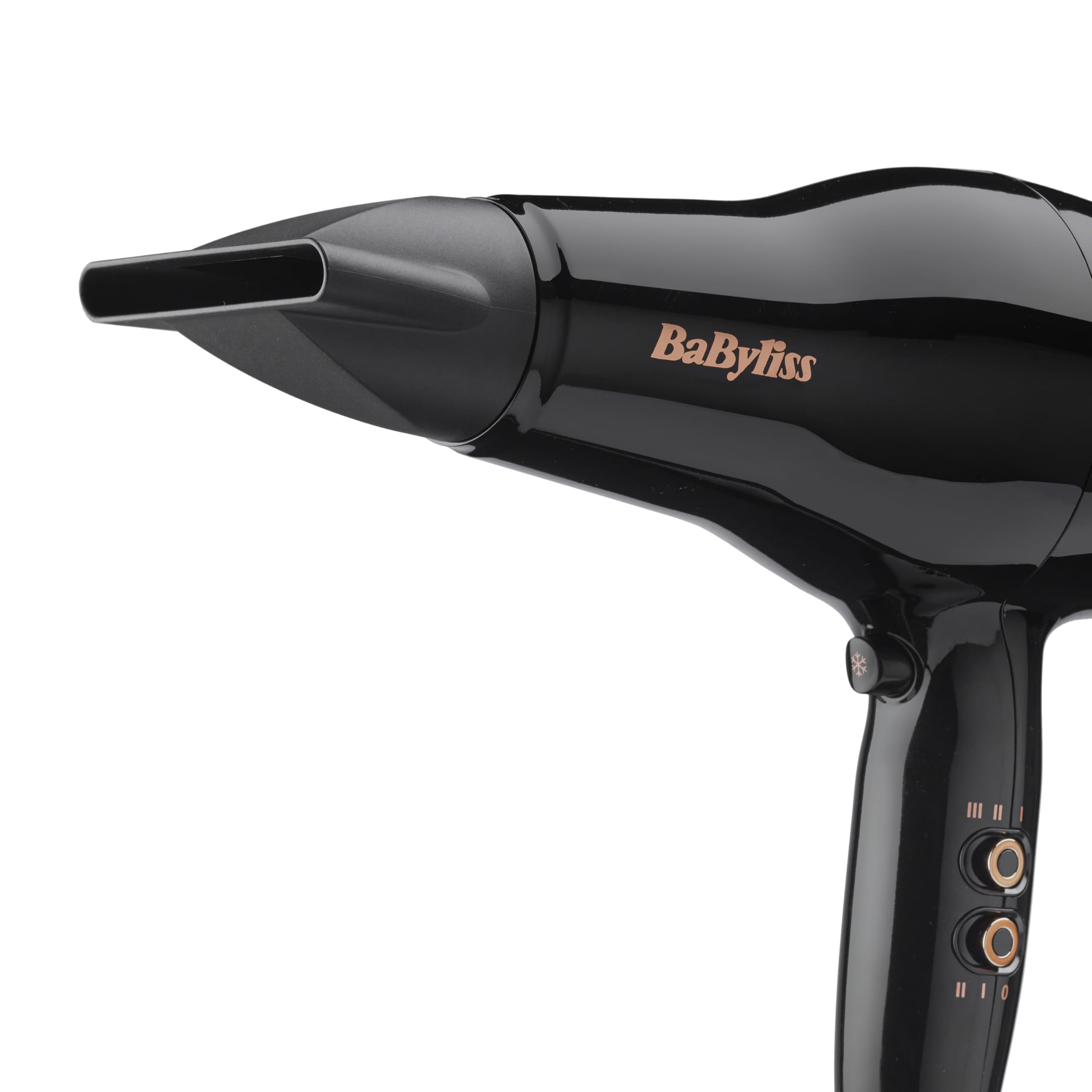 BaByliss Secador de Pelo Pro Power – Secador profesional de 2300 W, Motor AC de salón, Tecnología iónica antiencrespamiento, 3 ajustes de temperatura y 2 velocidades, Negro, D5245E