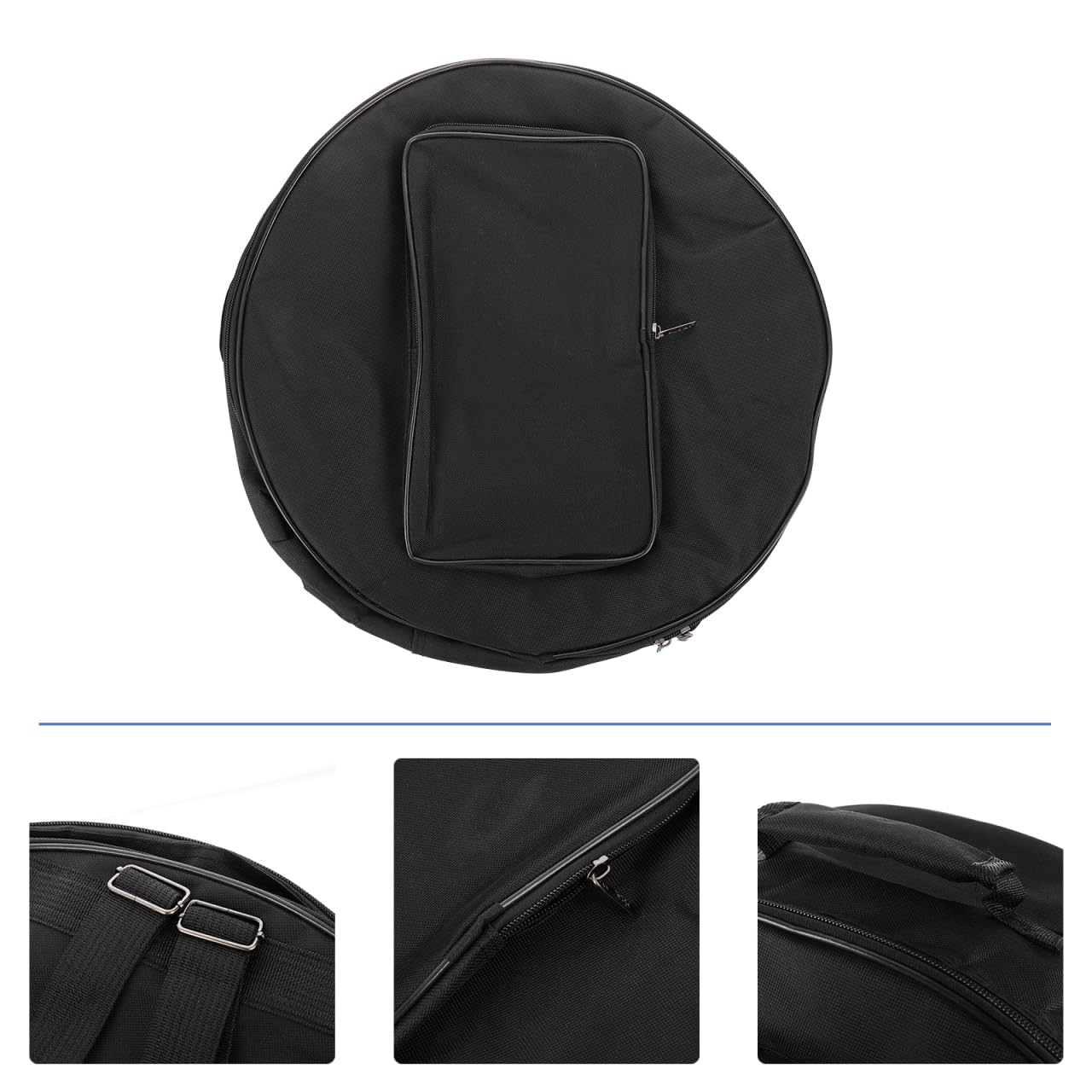 Bolsa Acolchada Para Tambor De Caja 14'' Con Correa Ajustable Y DiseñO Elegante Funda Duradera Para Transporte De PercusióN