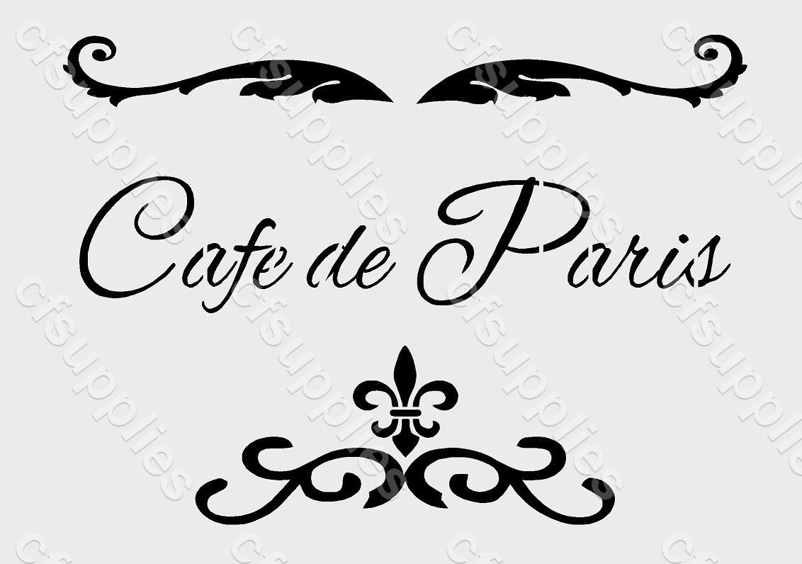 Cfsupplies A5 Stencil Shabby Chic, French, Furniture, Fabric, Glass, Reusable Mylar (13)