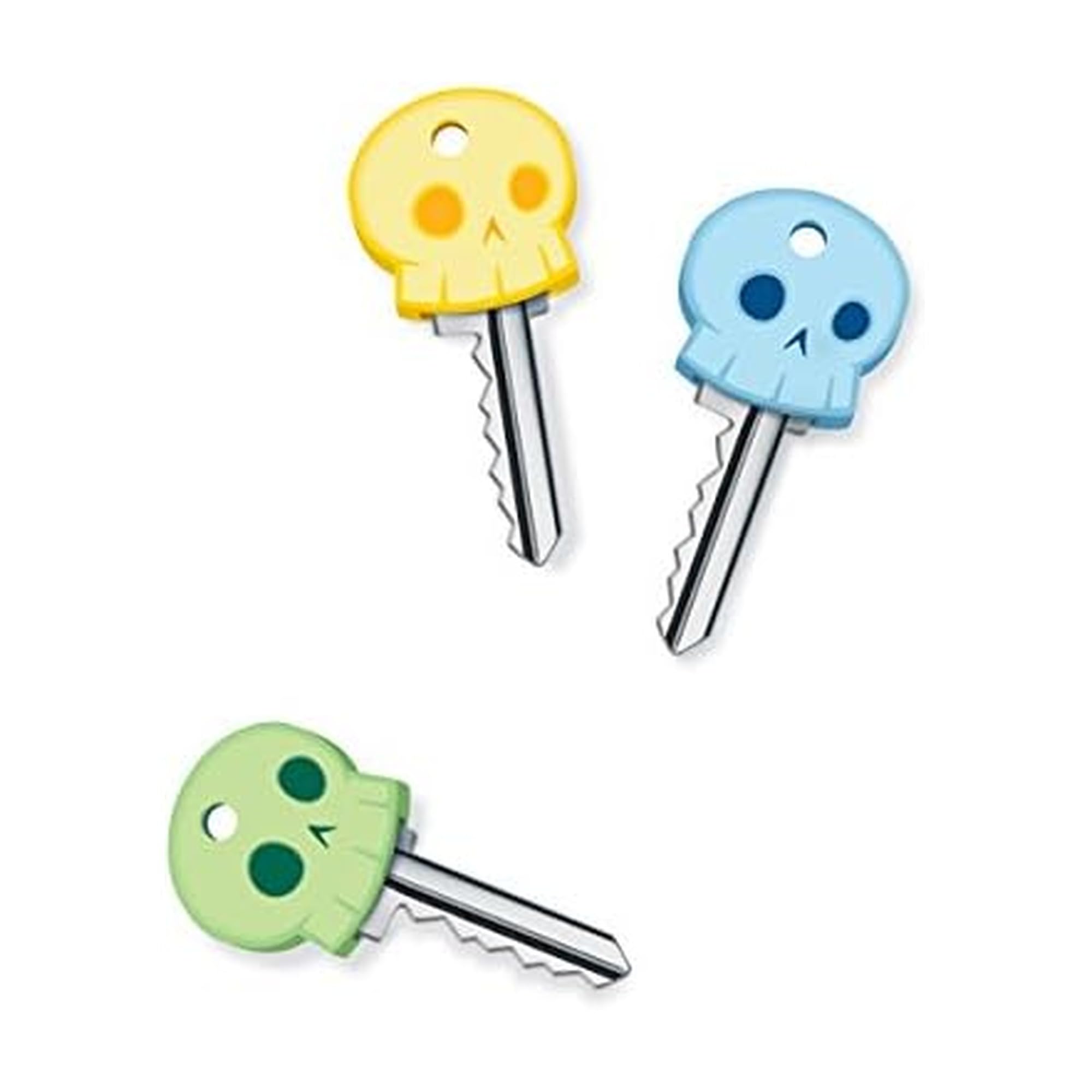 Genuine Fred Skeleton Keys Glow-in-The-Dark Key Covers, Set of 6