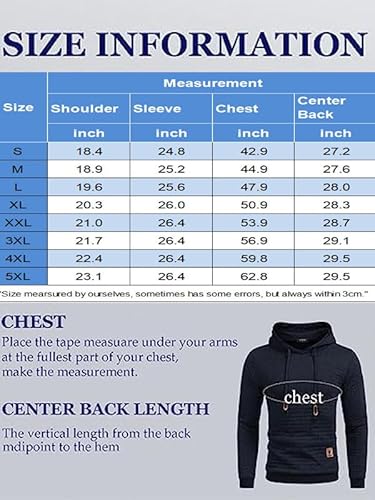 Coofandy XZ-JM-009_B_M Men'S Black Casual Hoodies Knitted Sweatshirt Hipster Gym Long Sleeve Solid Hooded Sweater Fashion Drawstring Pullover thumb #5