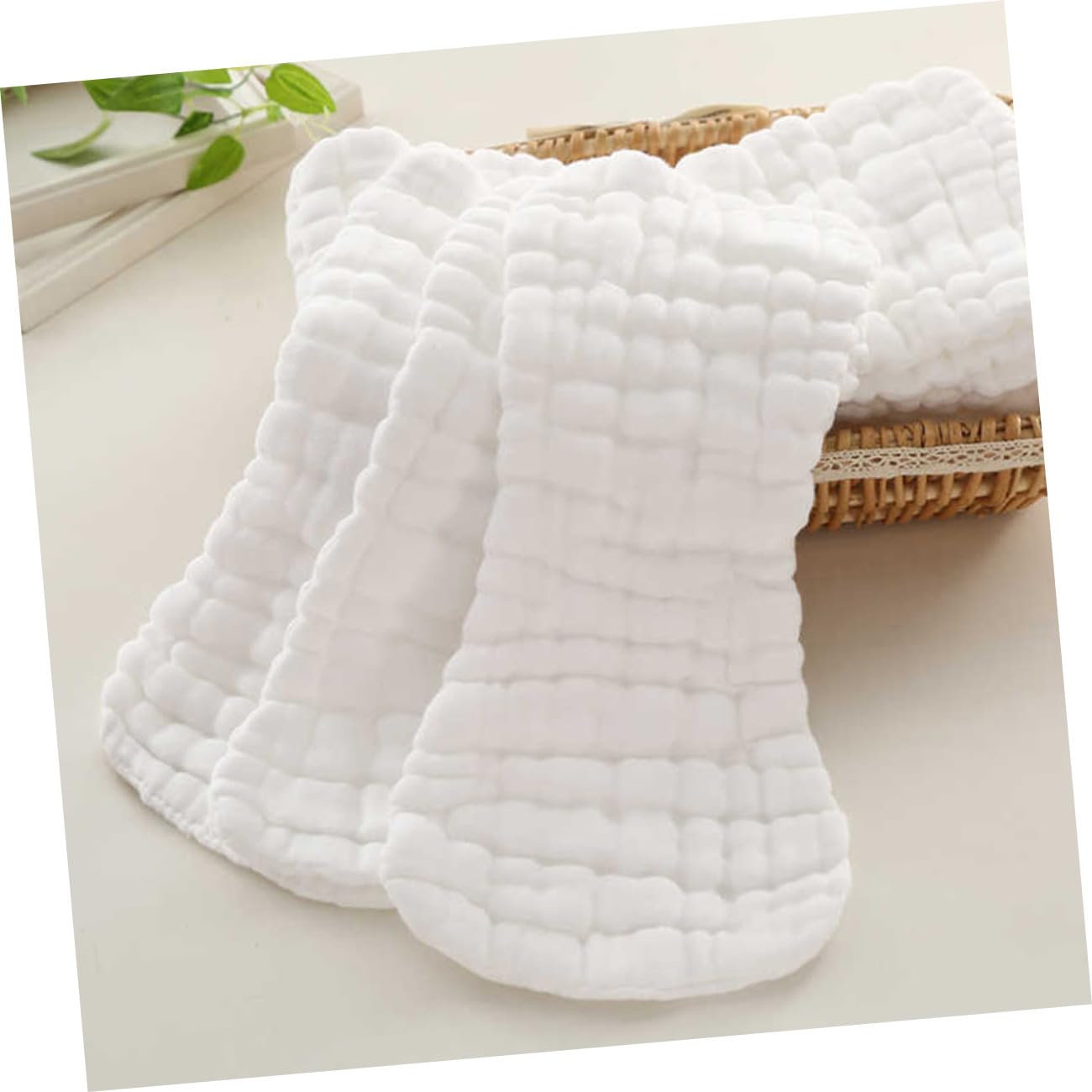 Babywindeln mit Wasserdichtem Design aus Reiner Baumwolle 5 Stück Newborn Windeln Wiederverwendbare für Neugeborene im Kinderwagen und Bettwäsche