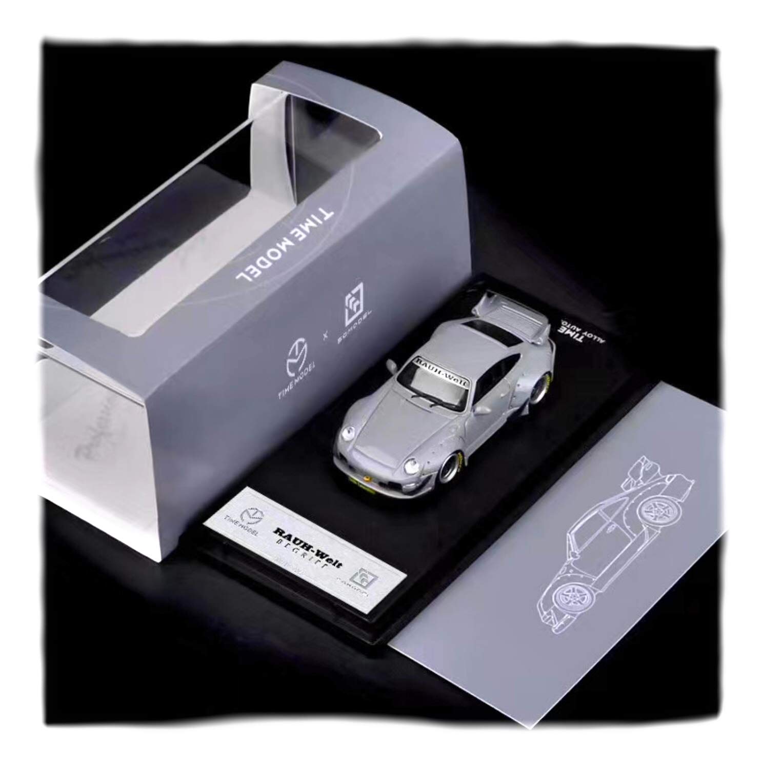 Amazon | 1/64 TIME MODEL 特注品 ポルシェRWB 993 セメントグレー