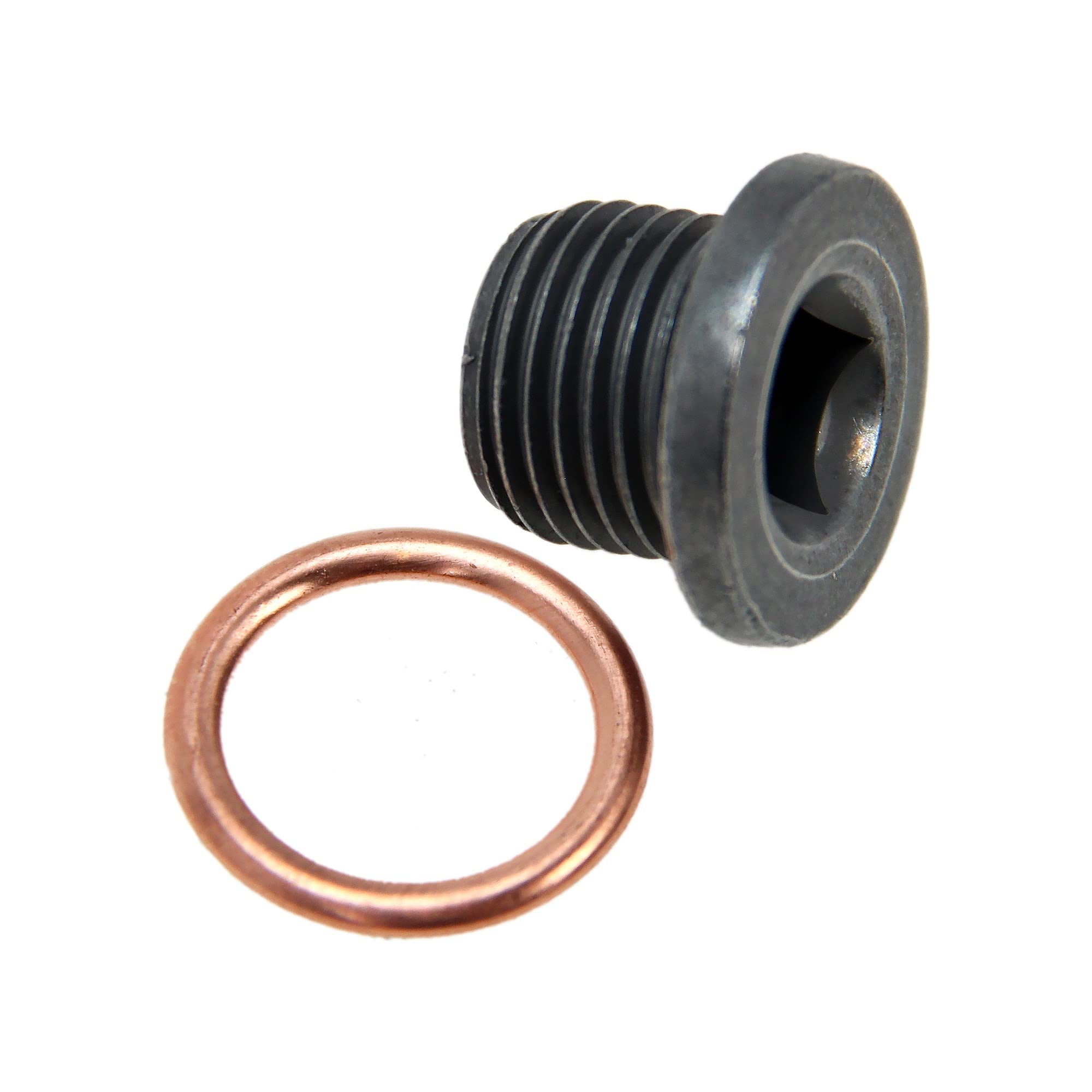 BESTPRICE Paquete de inspección juego de filtros con filtro de aceite,filtro de aire,filtro de habitáculo,filtro de combustible,4x bujías Super Plus VR8SC+,tapón de vaciado de aceite incl. junta