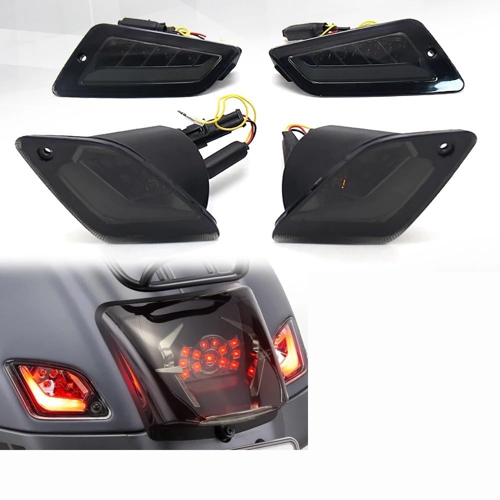 Moto Faros Freno Trasero​ Luz LED de intermitente delantera y trasera