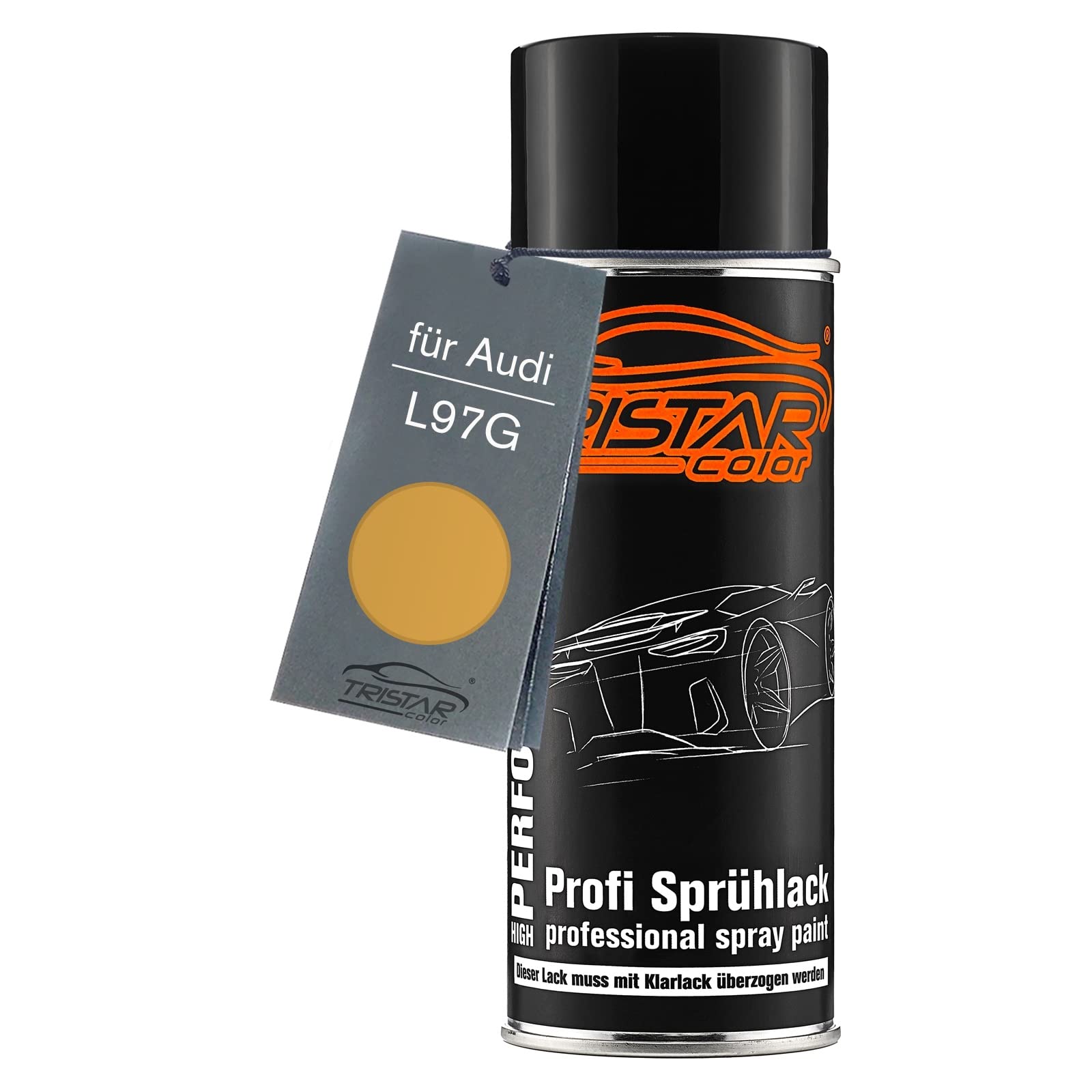 TRISTARcolor Car paint Spray can for Audi L97G Gold Metallic Base coat spray can 400ml