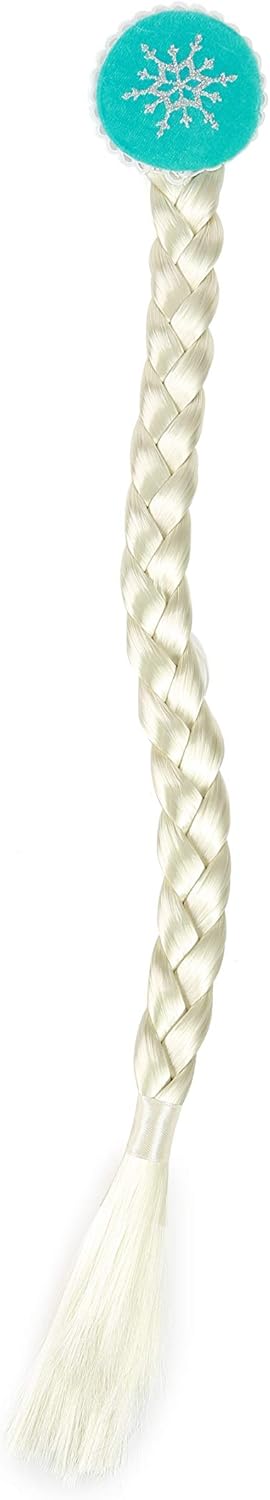 SPUNICOS Girls Snow Queen Princess Costume Accessories Classic Option with Gloves,Snowflake Wand,15pcs Jewels Crown and plaits : Toys & Games