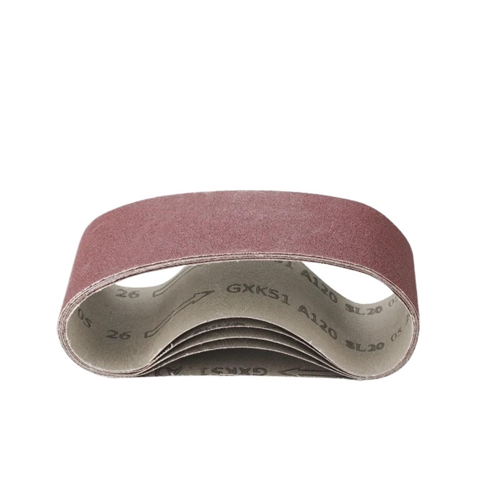 Banda De Lija Bandas de lijado 75x457 mm 5 piezas Grano 40-120 | Juego de bandas for herramientas de pulido y pulido de lijadora(5pcs Grit 40)