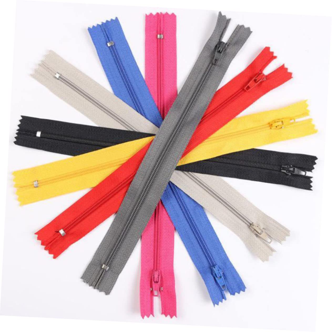 Cerniera Fai da Te Colorata in Nylon, 100 Pezzi, 2, 6x22, 5 Cm