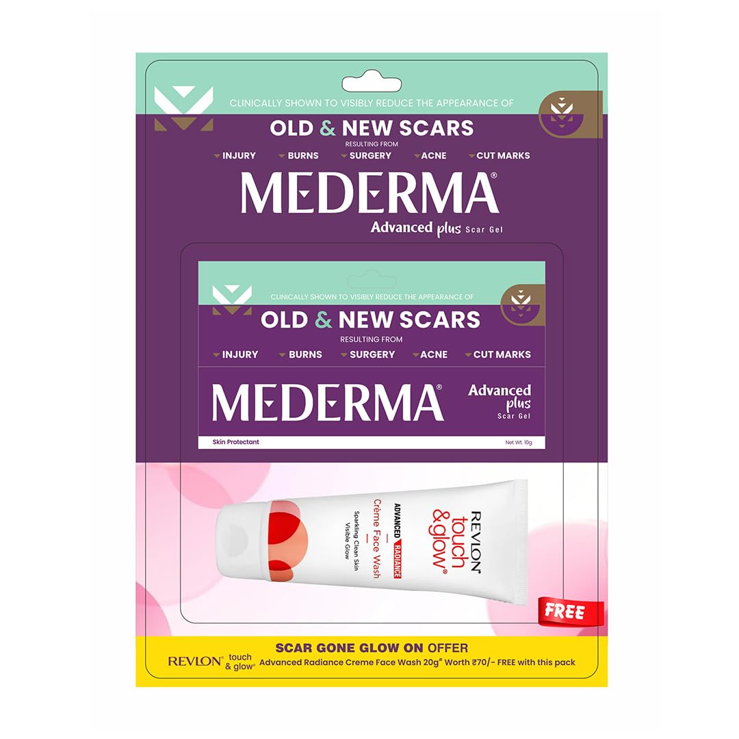 Mederma Advanced Scar Gel (10g) with Advance Radiance Touch & Glow Face Wash (20g)-image-17