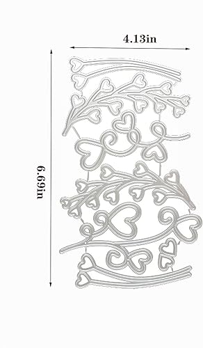 Miniatura 2 de Amor Heart - Troqueles de metal para hacer tarjetas, plantillas de corte para álbumes de recortes, álbum de fotos, papel decorativo, plantilla de