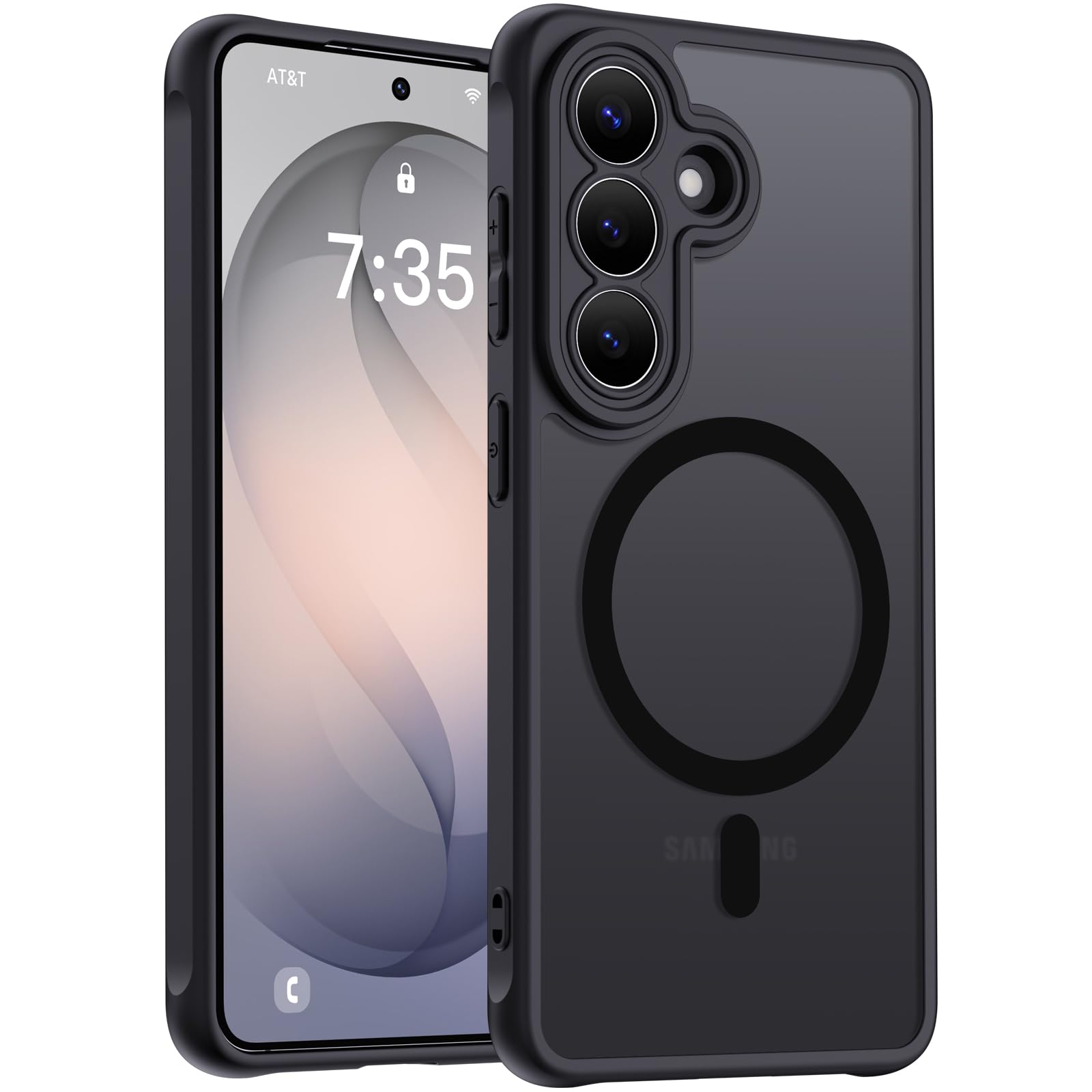 XINKAE Hülle für Samsung Galaxy S24 Ultra Handyhülle.Schwarz