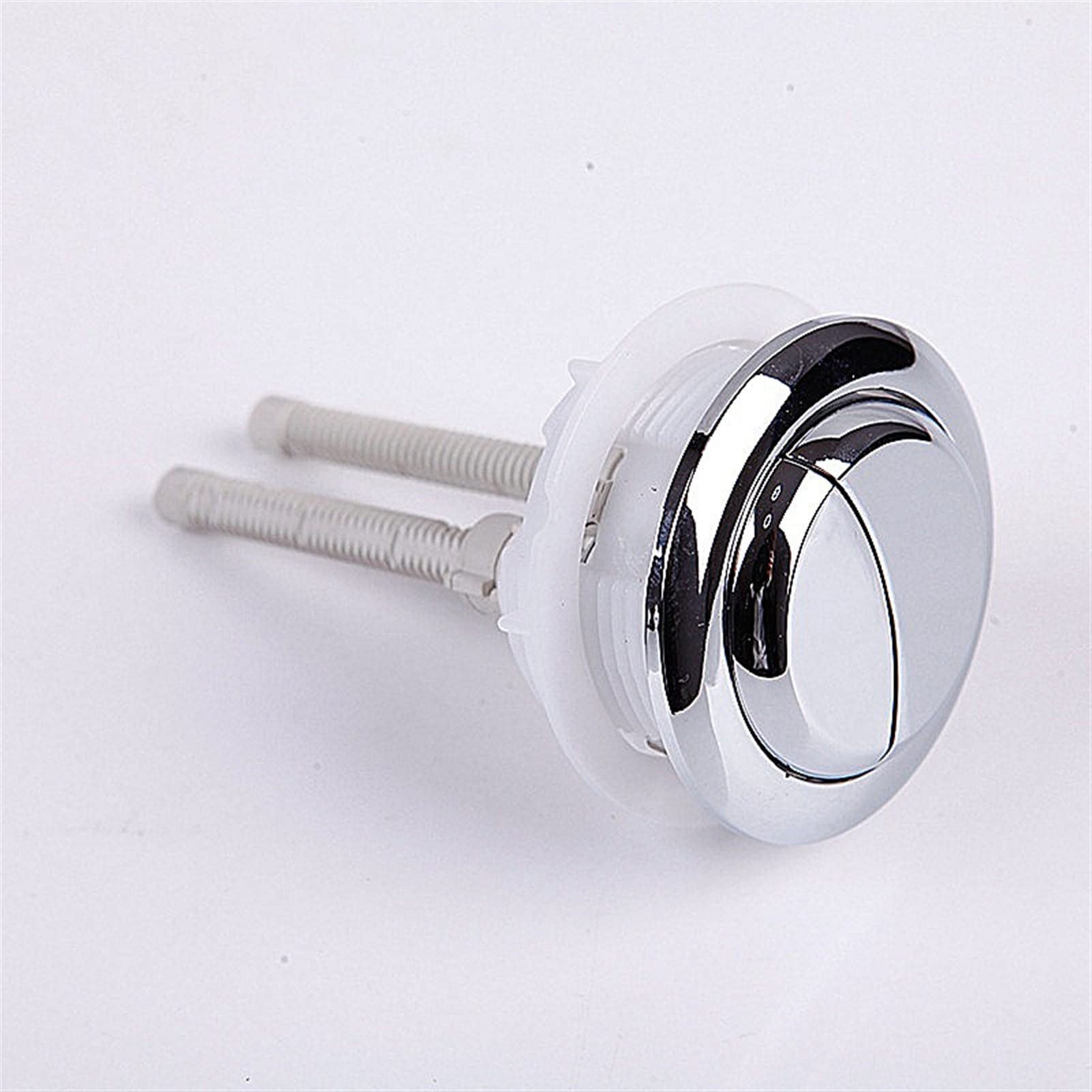 Pulsante di scarico del WC, Valvola di scarico del serbatoio 'acqua della toilette Interruttore del serbatoio 'acqua con doppio pulsante tondo medio Pulsante di scarico in plastica ABS, FL21012 Pulsan