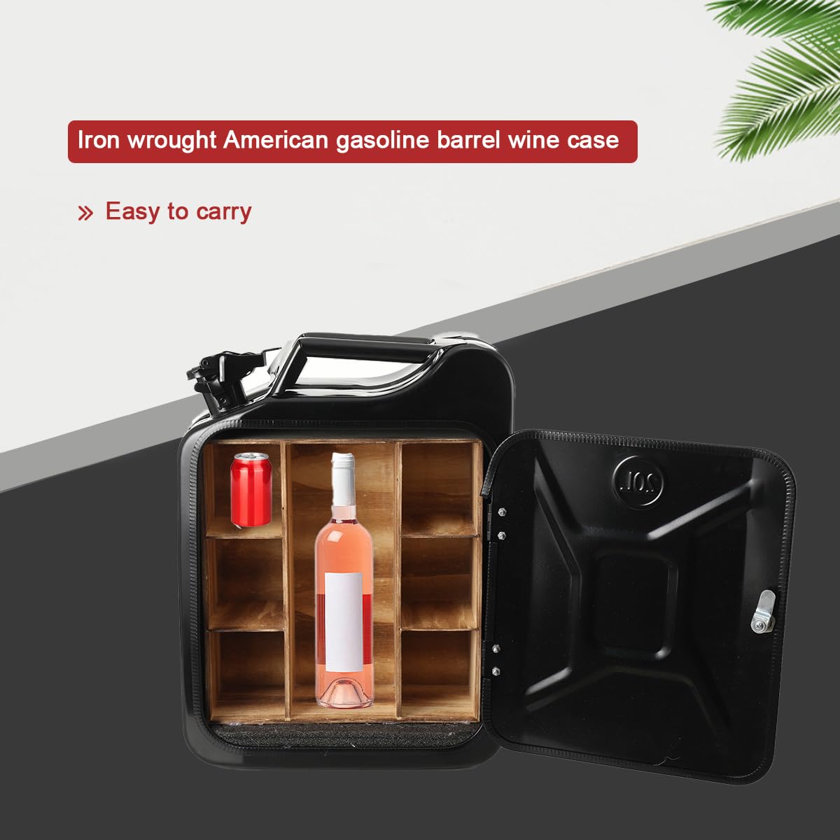 Bidon Minibar - Jerrican Bar 20L - Cadeau Homme Original - Cadeau Personnalisé - Mini Bar pour Anniversaire - Bar à Whisky Schrank - Jerry Can Bar de Noël - Minibar Verrouillable pour Hommes