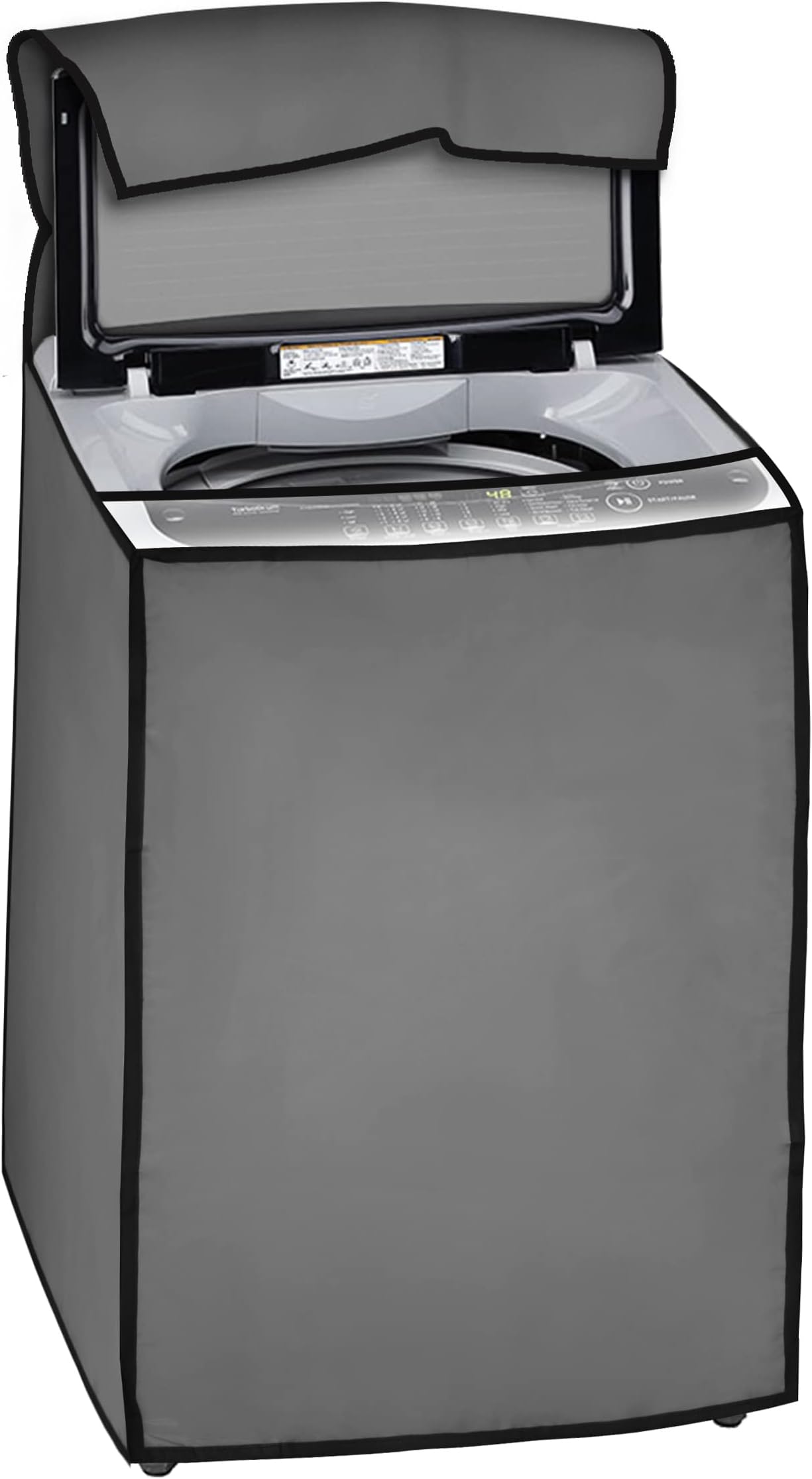 Amazon Brand - Umi Top Load Washing Machine Cover Suitable for LG 11 kg, 11.5 kg, 12 kg (Grey, 56cms X 56cms X 88cms)