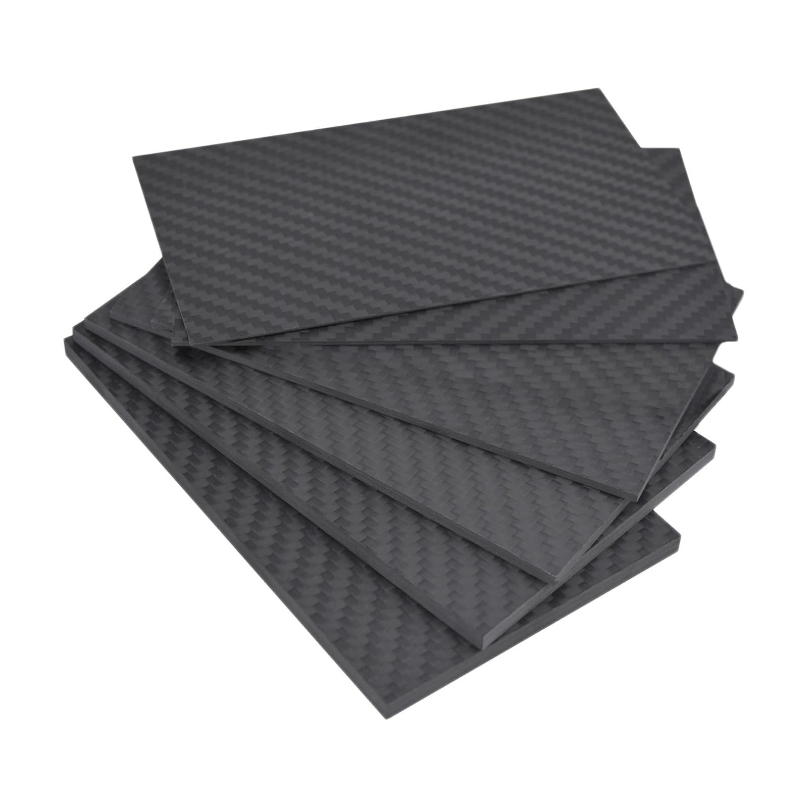 Arkusze z płyt z włókna węglowego, Arkusze z włókna węglowego 125x75 mm (0,5-3 mm) czarne do quadkoptera RC Drone(125x75x3mm)