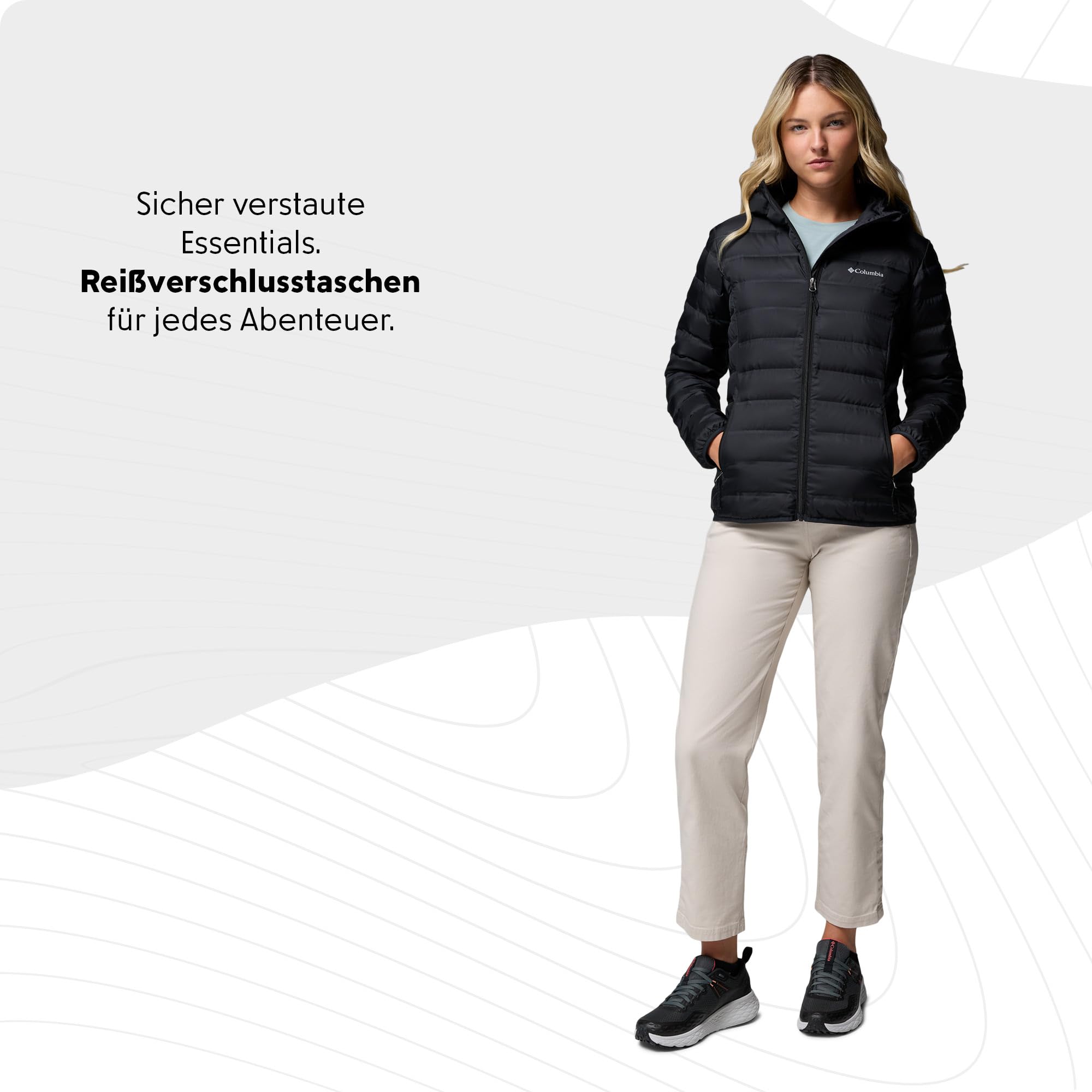 Columbia Damen Lake 22 Down Long Hooded Jacket