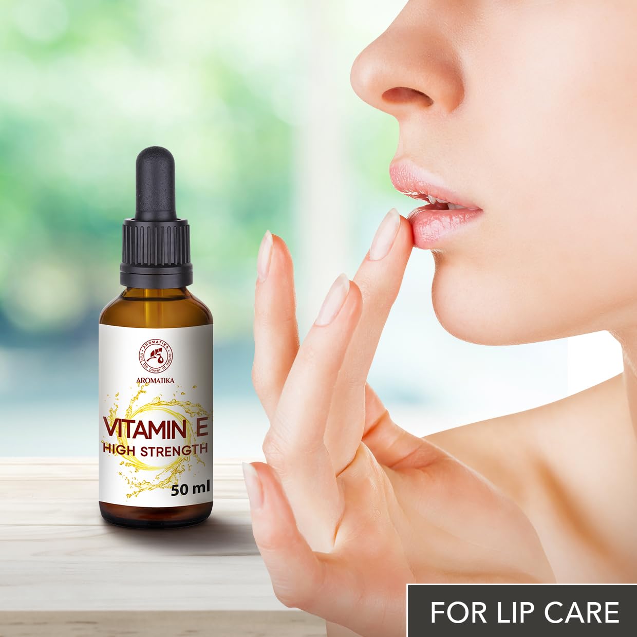 Gouttes de Vitamine E Concentrées 50ml - Naturel - Pure Haute Résistance pour les soins de la Peau - pour Visage - Lèvres - Beauté - Base Cosmétique