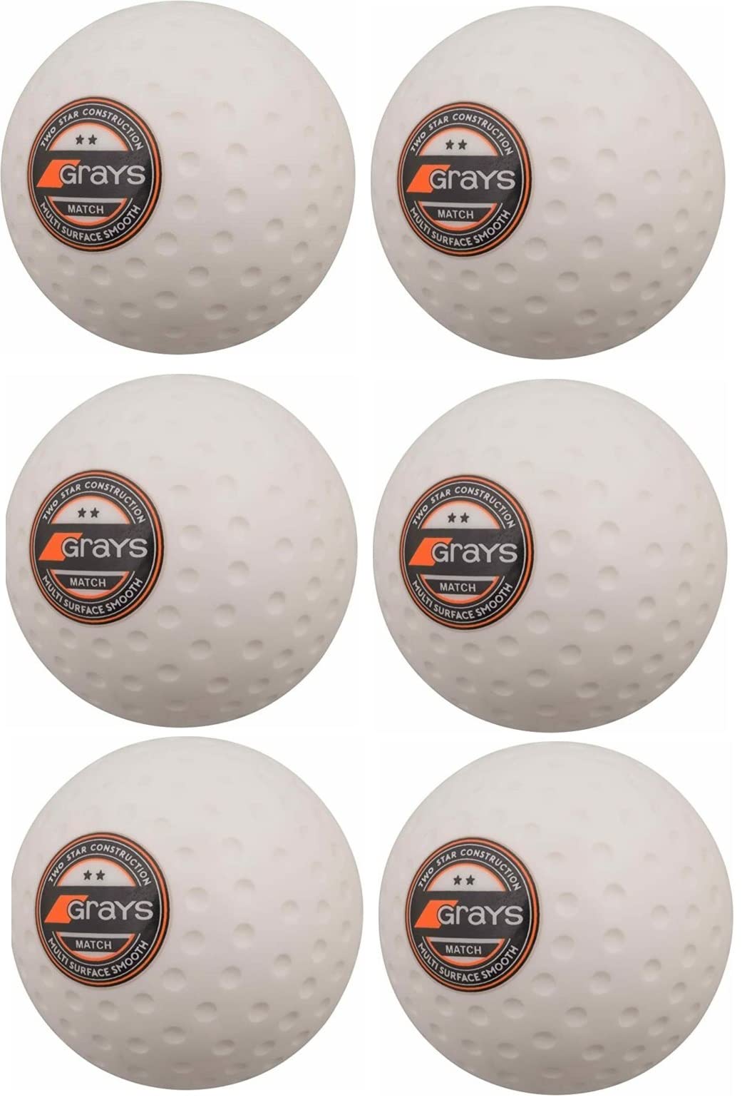 PROSTYLE SPORTS Grays Match Hockey Ball (Box of 6 Balls) (White)