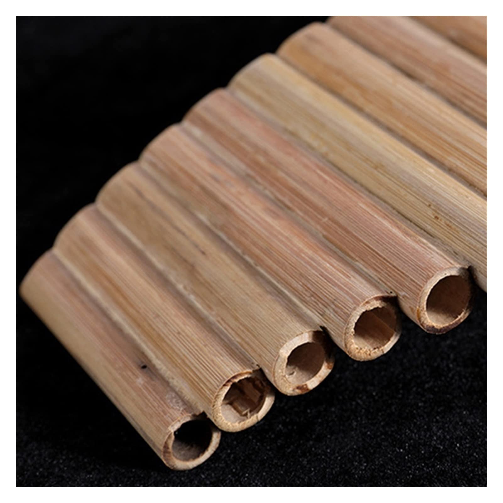 Flauta pan Flauta De Pan 15 Tubos Instrumento De Viento De Bambú Natural Panpipe G Key Panpipe Instrumento De Viento De Madera Hecho A Mano Pan Pipes