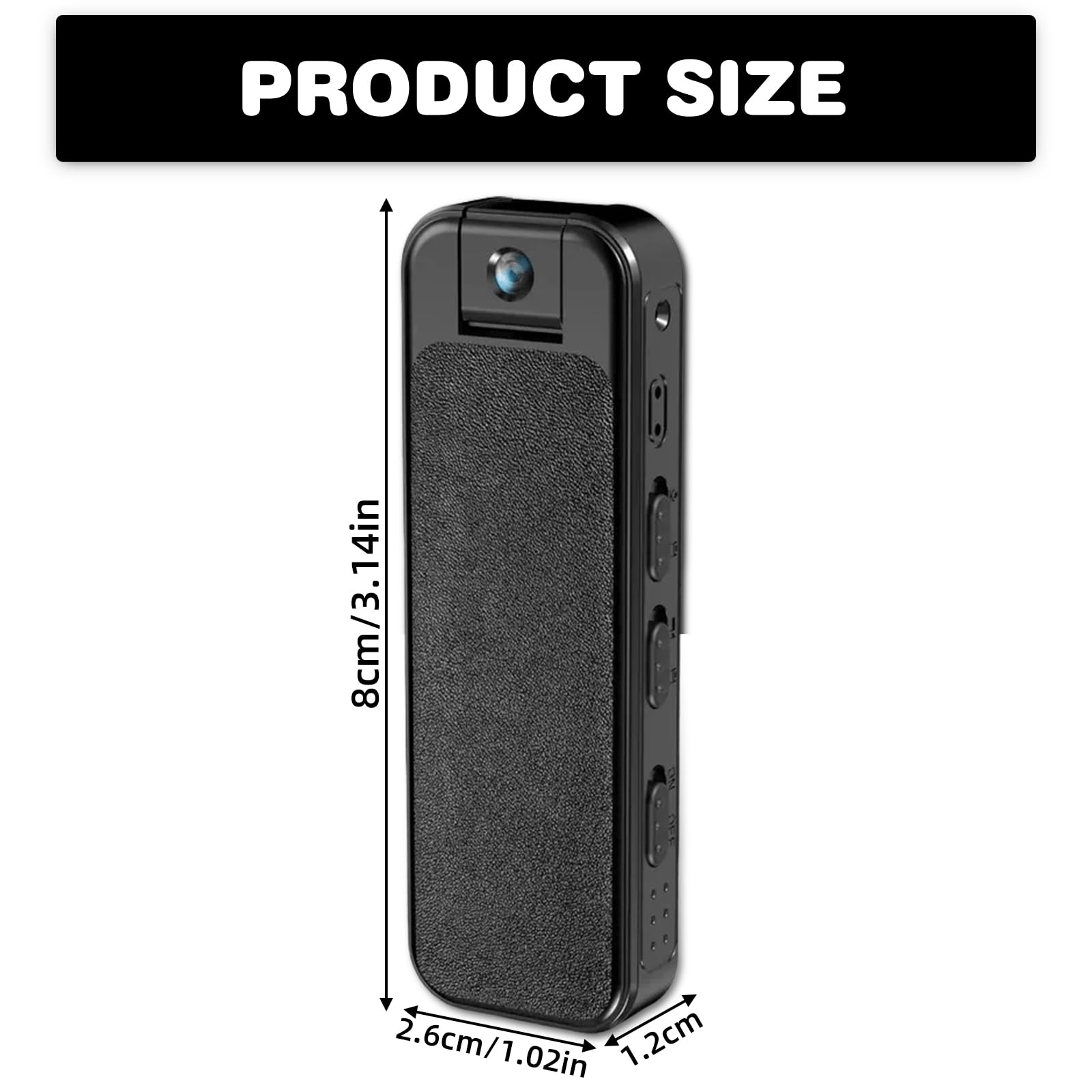 GOMETY Caméra Mini Portable WiFi 1080P, Petite Bodycam Caméra de Corps Caméra de Surveillance avec Objectif Rotatif à 180°, Mini Caméra de Sécurité pour Surveillance Intérieure Extérieure Équitation