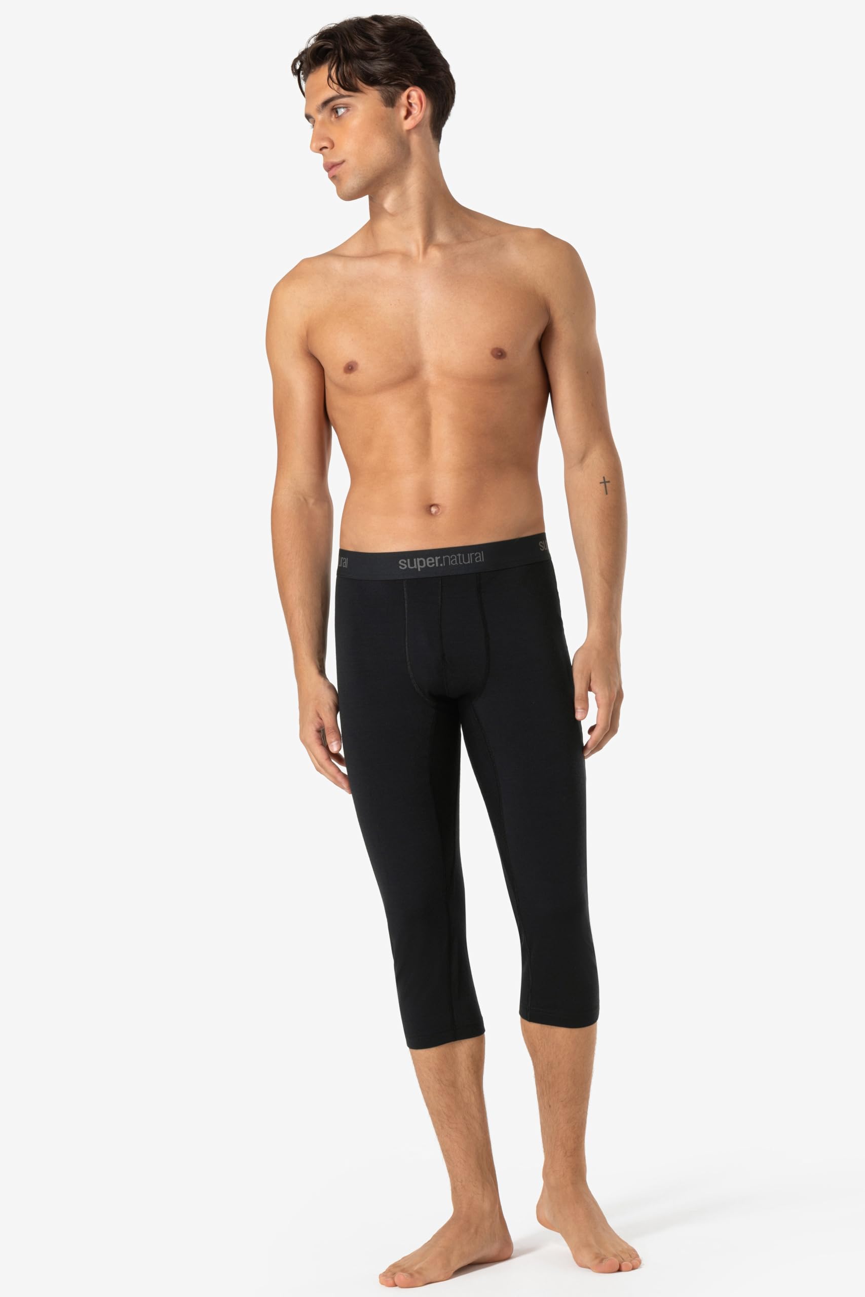 super.natural M ARCTIC230 Tight 3/4 Winter Unterwäsche Herren lang - Merino Funktionswäsche für Wintersport und sehr kalte Tage, Atmungsaktiv & geruchsabweisend