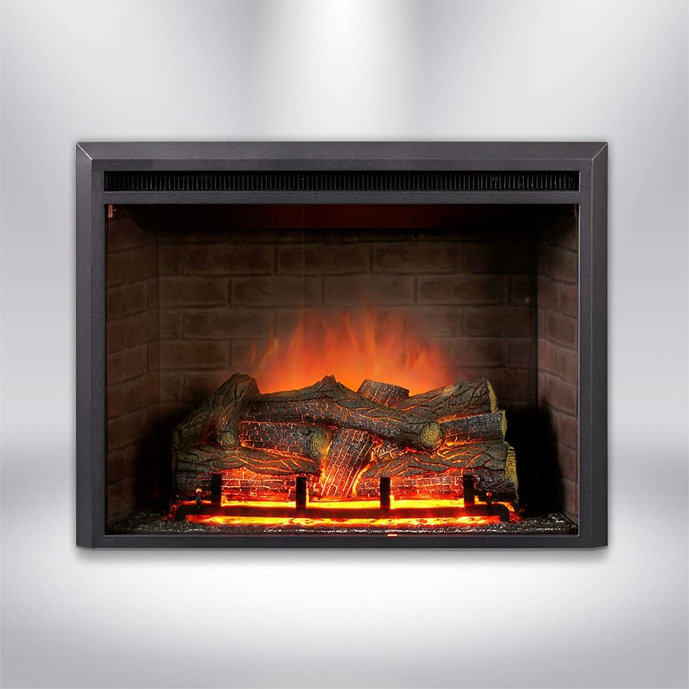 LED Electric Fireplace Insert Size: 24.5" H x 32" W x 8.5" D