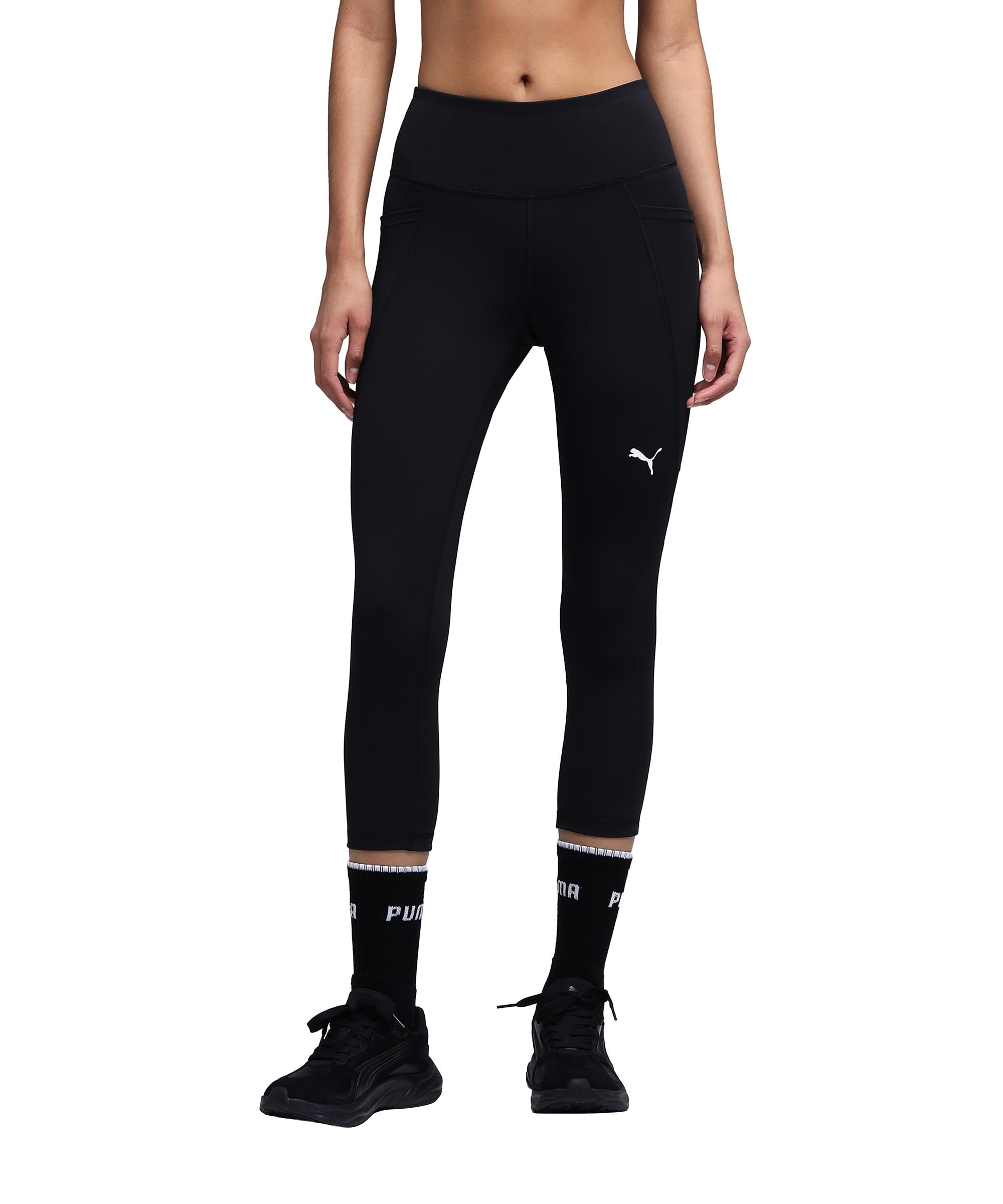 PUMA W TAD ESSENTIAL HW CAPRI TIGHT, medias bebe Unisex adulto, PUMA Black,