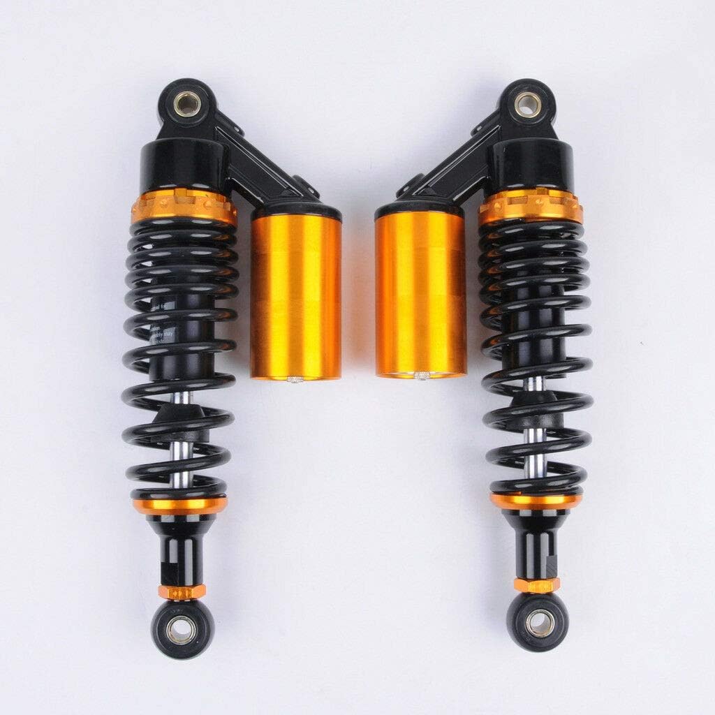TIANDI 13 3/8 inches 340mm A Pair Air Shocks Absorber Compatible with Honda Yamaha Motorcycle ATV 2PC(Black) Aspire