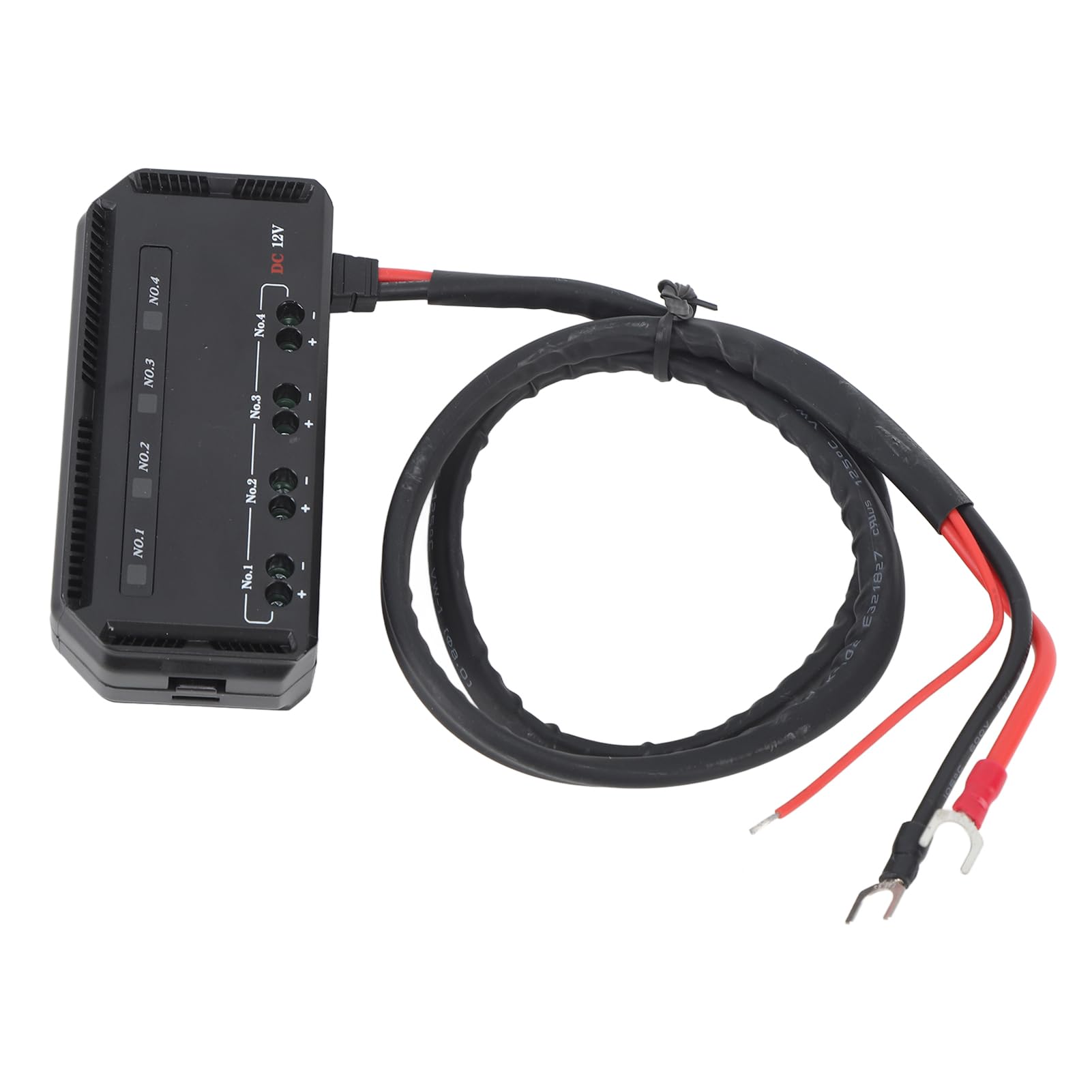 Skrzynka bezpiecznikowa z wyświetlaczem LED, 12 V, 4-krotna puszka bezpiecznikowa, uniwersalna, uchwyt bezpiecznikowy z przekaźnikiem do samochodu, motocykla, ciężarówki, kampera, morskiej