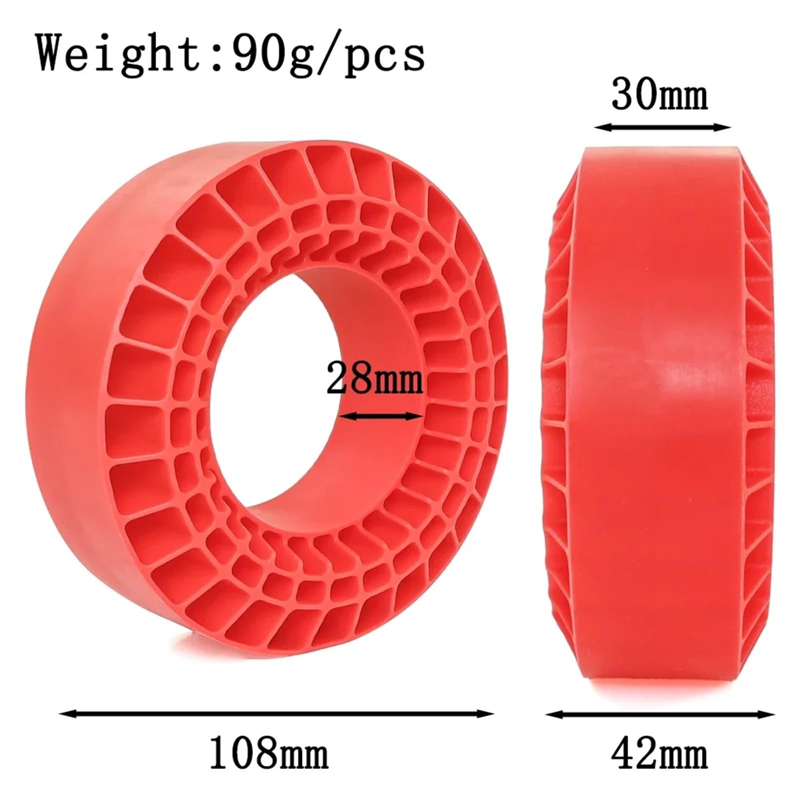 Per 1/10 Rc Auto Crawler Inserto In Gomma Di Silicone Schiuma 1.9 "Pneumatici Ruote 105-120mm Parti Aggiornamento Modificare Decorazione Accessori Ricambio Accessori Modellismo RC