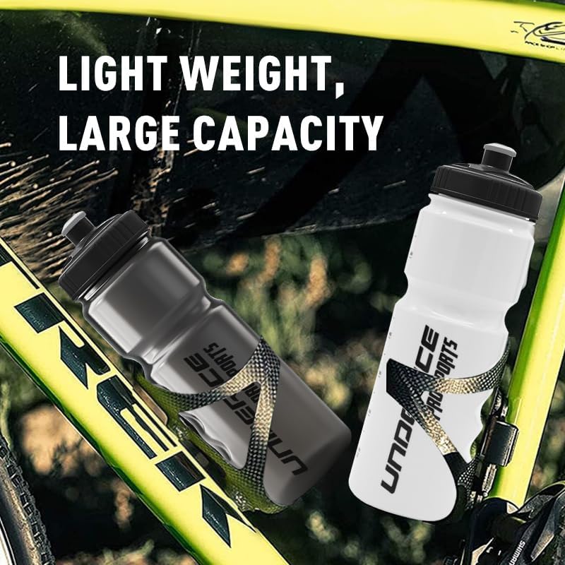 UICE Hockey Water Bottle 25.3oz 2 Pack - Leakproof Sport Water Bottles with Short/Long Nozzle Lids for Hockey/Lacrosse/Baseball/Softball/Football/Fitness,Black - Image 8