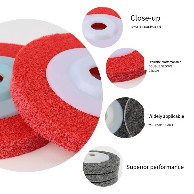 Nylon Fiber Buffing Wheels Polishing Wheel Fiber Nylon Angle Grinder disc Special Grinding for Metal polishing(11)