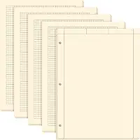 Seajan Pacote com 5 blocos de engenharia de computação para engenharia, bloco de engenharia de 21 x 28 cm, caderno de papel gráfico, 5 quadrados por polegada, bloco de engenharia de evidências, 100 folhas/pacote (grade e branco)