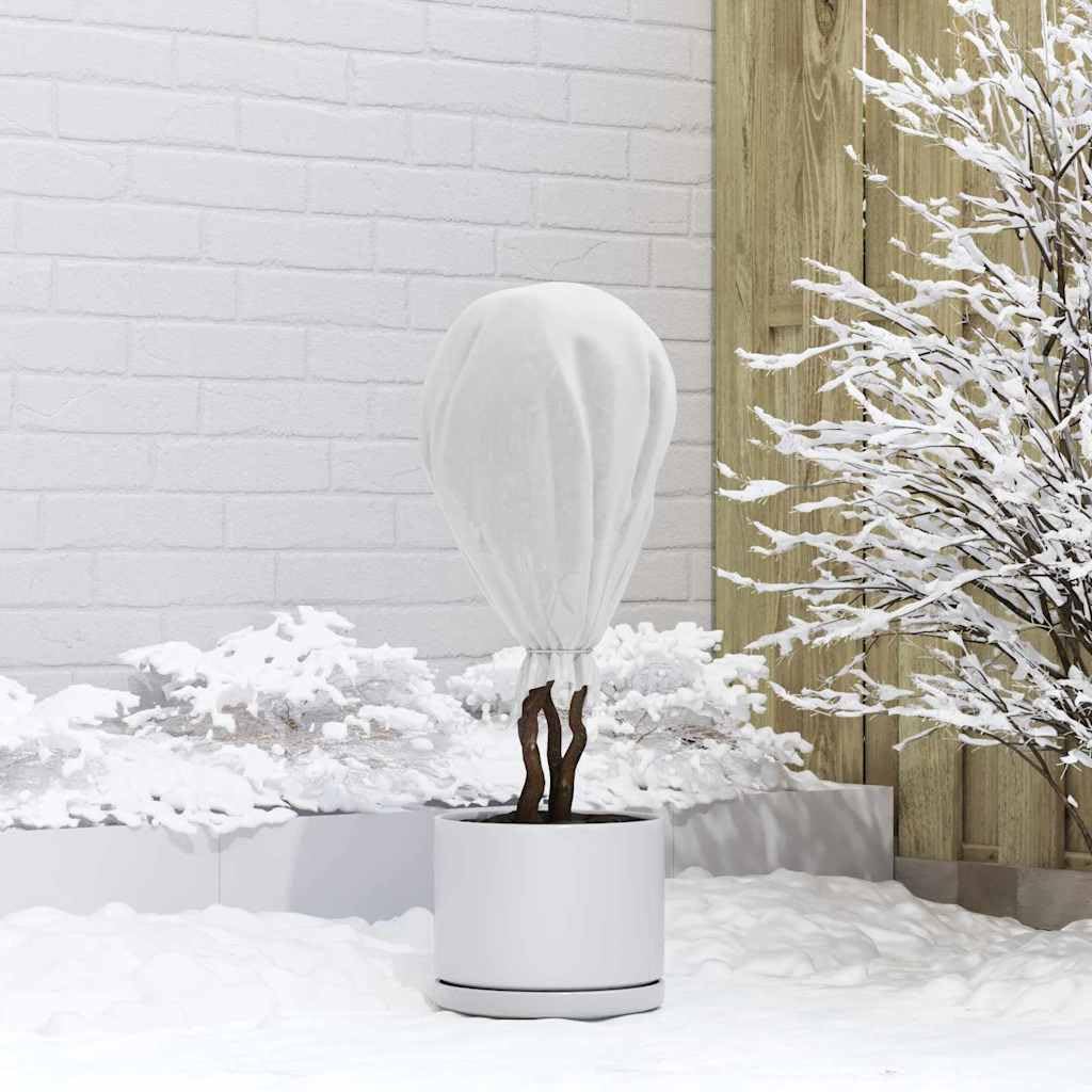 Winterschutz fur Pflanzen aus Vliesstoff Weiß 100 x 1,6 m, UV-beständig, wiederverwendbar, für Gartenpflege Zubehör, Balkon, Terrasse und Gewächshaus, einfacher Frostschutz im Außenbereich