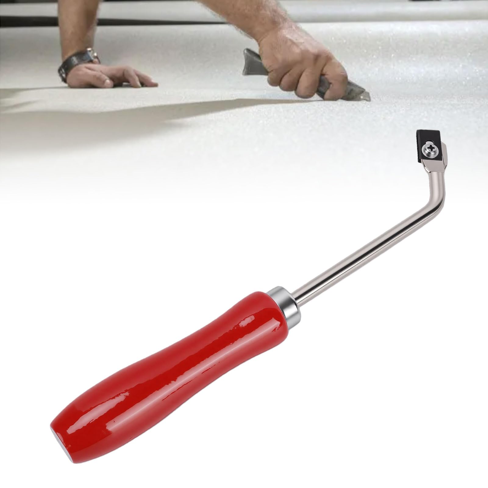 Garosa Scanalatrice per Pavimenti in PVC con 3 Lame Acciaio per Carichi Pesanti