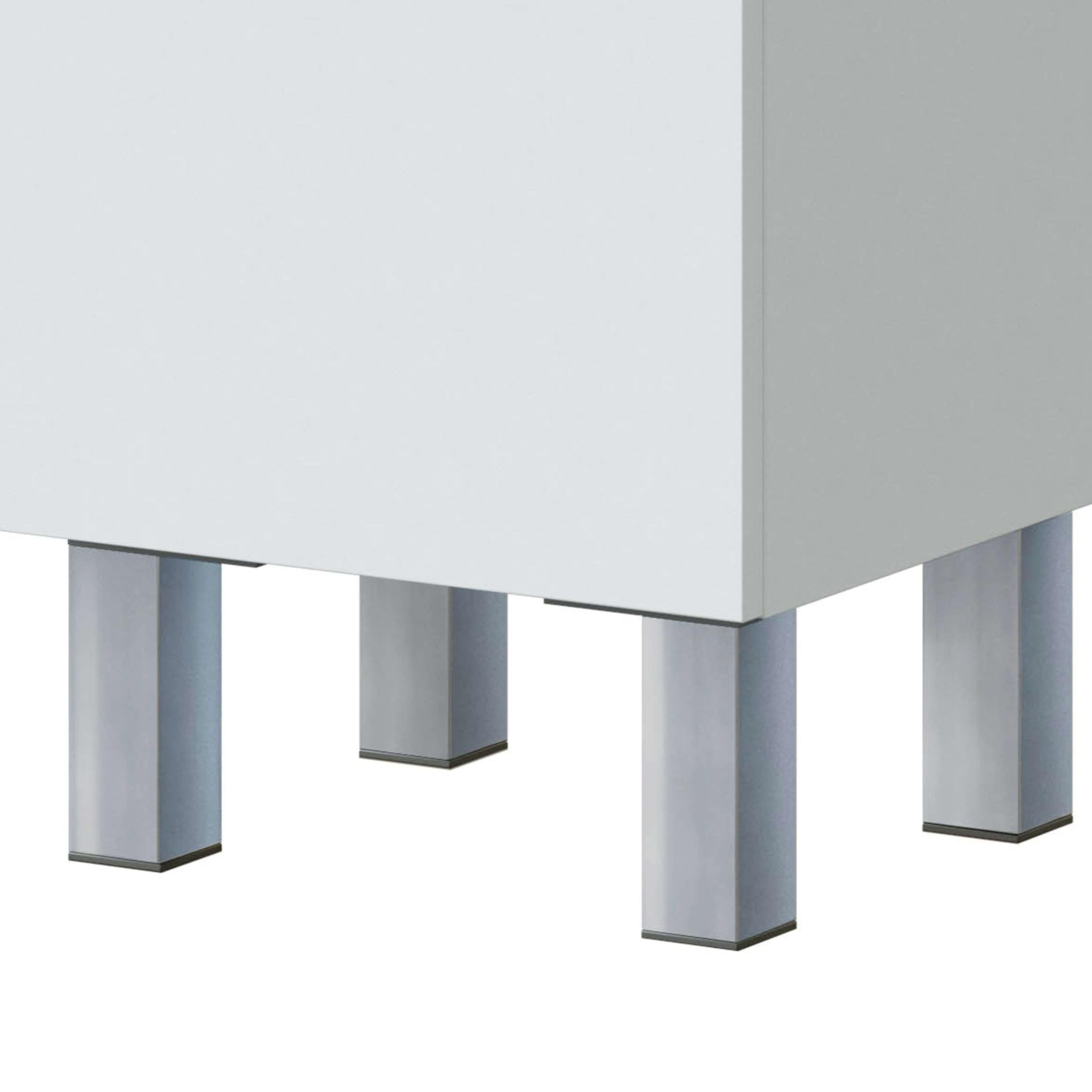 ARKITMOBEL Columna de Baño Athena Estilo Contemporáneo 2 Puertas y 1 cajón Color Blanco Brillo 182x35x31 cm