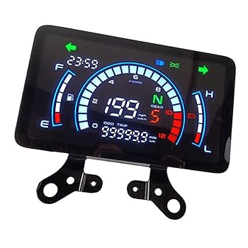 Amazon | デジタルスピードメーター走行距離計ダッシュボード 150 12V