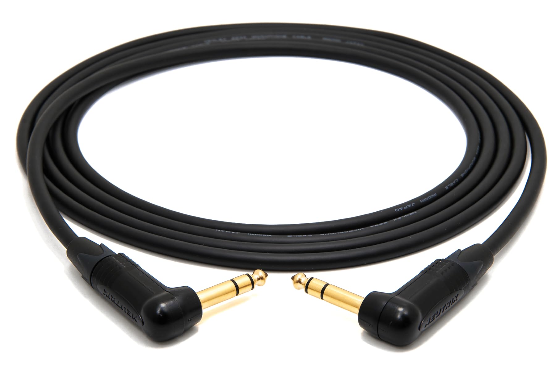 enoaudio Mogami 2534 Quad Professionel Studio Kabel Symmetrische | Neutrik Gold 6,3mm TRS winkelklinke | HiFi, 1,0 m