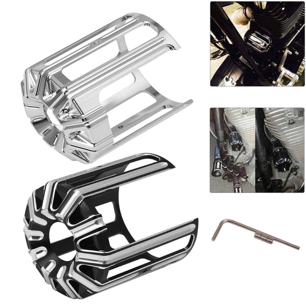 El Filtro de Aceite de la Moto es Compatible con el Sportster Iron 883XL 1200(Black)