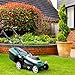 Webb Supreme WEER33RR Electric Rotary Lawnmower with Rear Roller, 5 Cutting Heights, 33cm 13 inch Cutting Width, 1200w Motor, 12 Metre Cable and 30L Collection Bag - 3 Year Guarantee