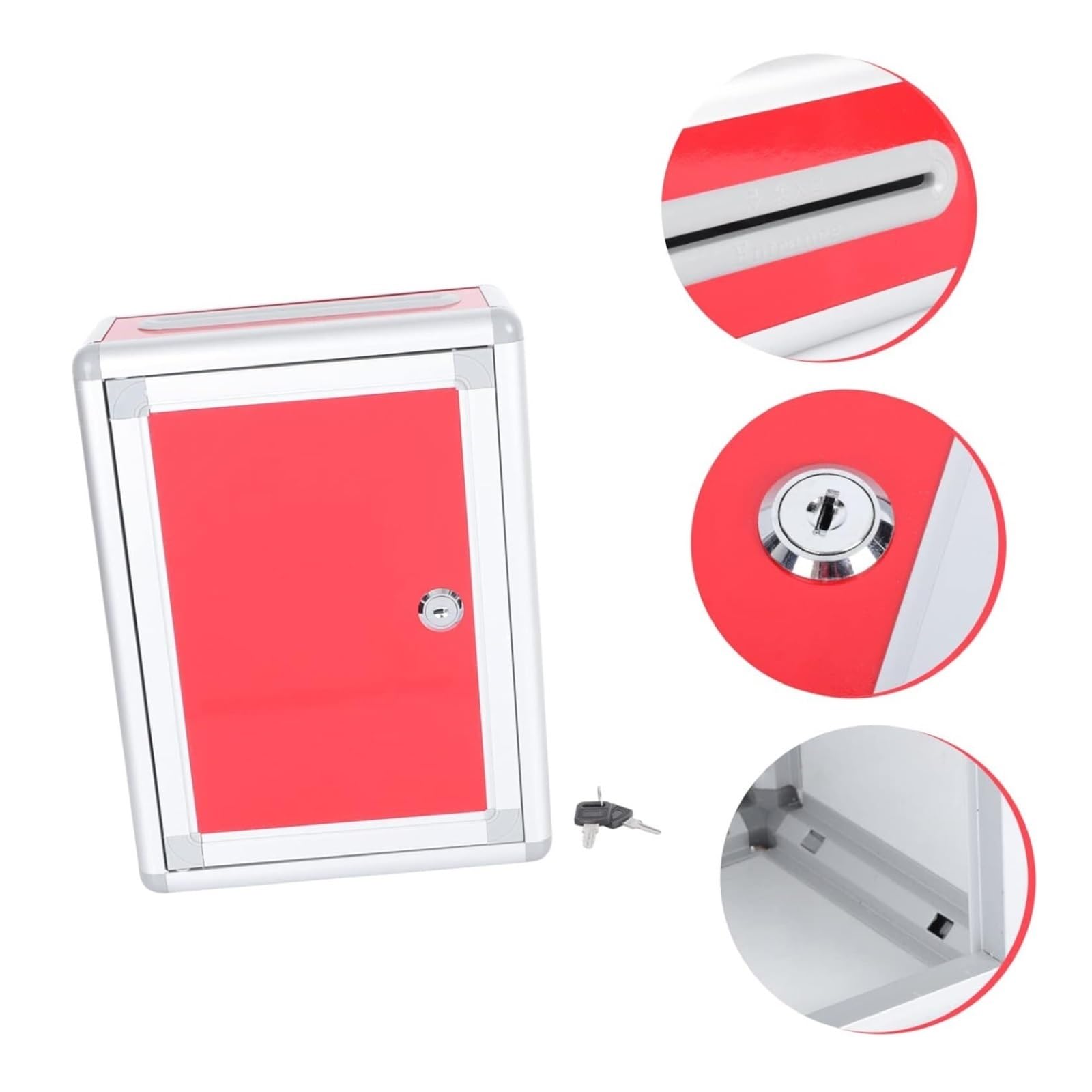 Buzón Buzón De Sugerencias Contenedor Almacenamiento Cartas Sobres Montado En La Pared Metal Decorativo