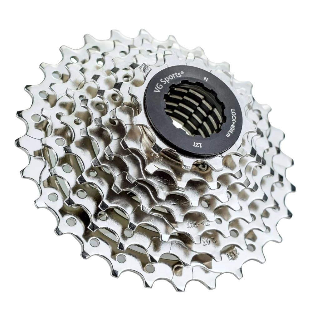 JIASHUNHE Speed Cassette Bike Rear Hub 7 Speed Cassette 7S Flywheels Sprocket MTB Mountain Road Bicycle 12-28T / 12-32T Flywheel Accessories(12-28T)