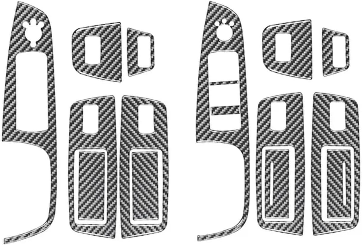 Compatible with Car Interior Accessories Car Windows Lifting Control Panel Decorative Sticker Cover Trim Frame,for Audi Q7 2007-2015 (Right-hand drive-B)