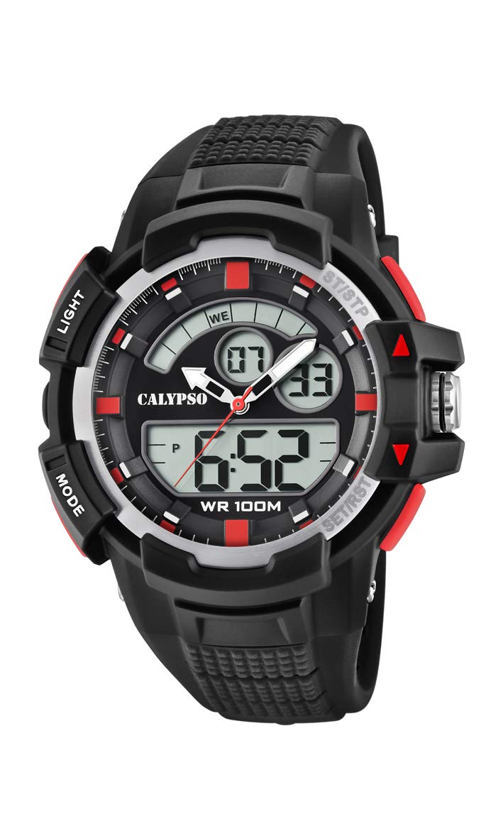 CALYPSO Watches Unisex Adult Quartz Watch, Analogue-Digital Display and Plastic Strap K5767/3