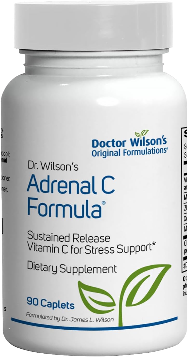 Dr. Wilson's Adrenal C Formula 90 caplets time-Release, buffered Vitamin C for Daily use